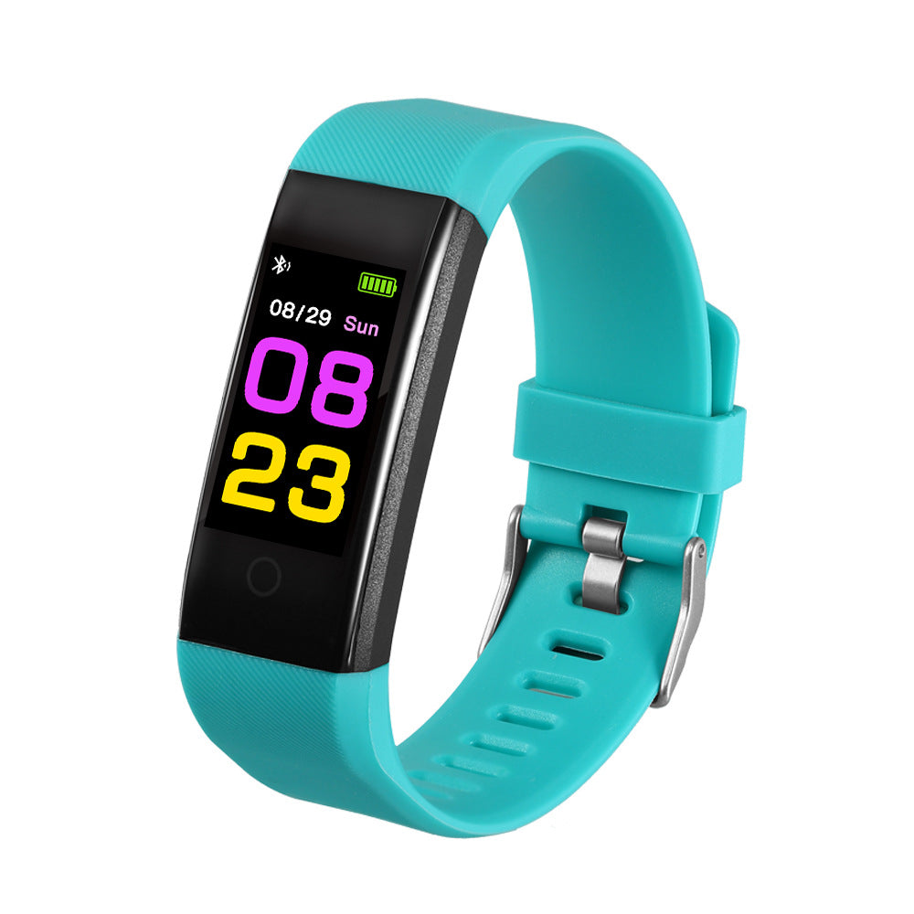 Smart Color Screen Sport Step Counting Heart Rate Blood Pressure Music Weather Bracelet