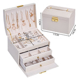 Three-layer Retro Jewelry Box With Lock