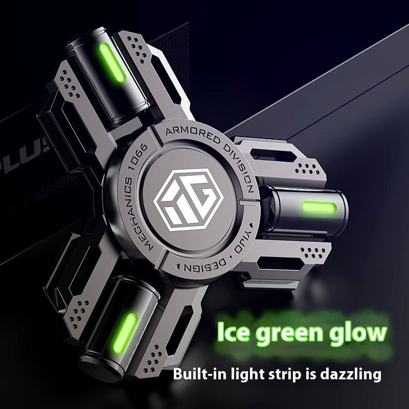 Glowing Fingertip Spinning Top Metal Pressure Reduction Toy