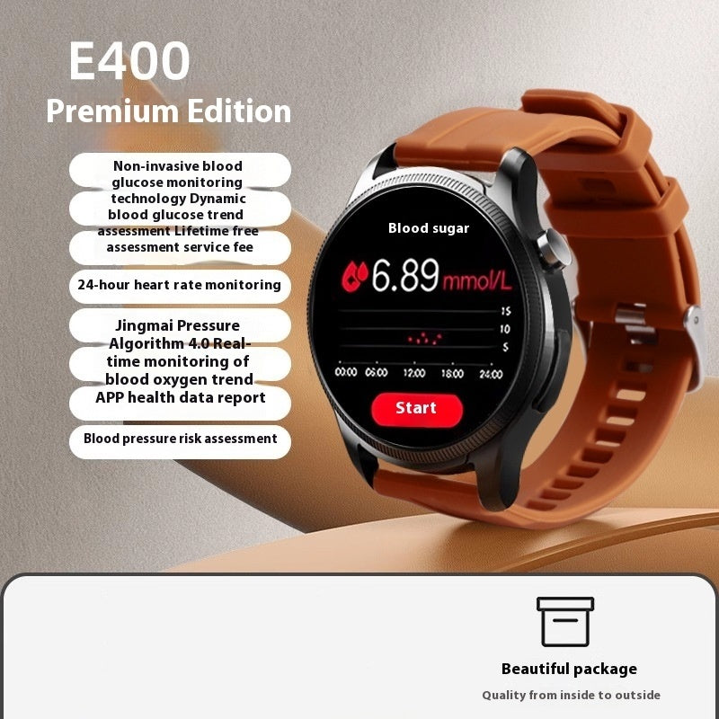 Blood Glucose Watch ECG Blood Pressure Heart Rate Smart Bracelet