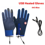 USB Electric Heating Heating Gloves Winter Outdoors Sports Skiing Warm Waterproof Non-slip