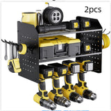 Wall-mounted Power Storage Garage Electric Drill Screwdriver Rack Electric Tool Holder