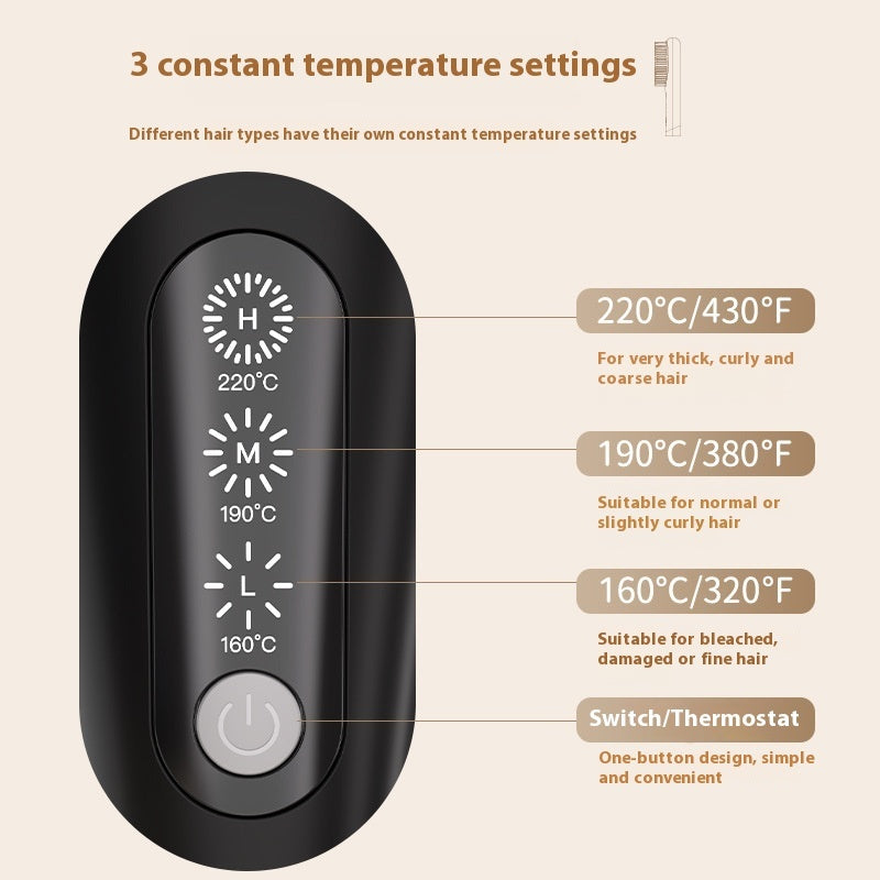 Electric Wireless Anion Does Not Hurt Hair Portable Hair Straightener