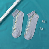 Invisible Floral Lace Socks