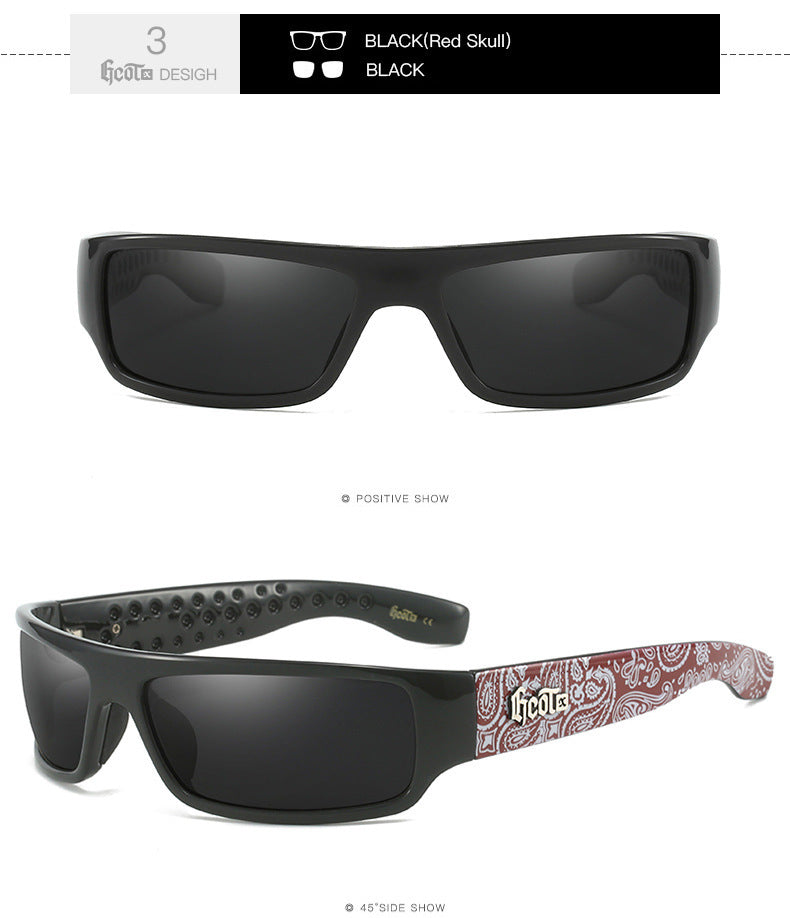 Motorcycle Bandit Style Hip Hop Fashion West Coast Polarized Sunglasses