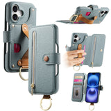 Litchi Grain Leather Back Sticky Flip Phone Leather Case