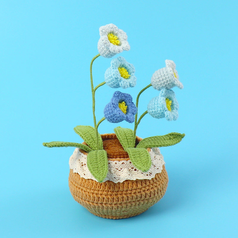 Handmade Wool Knitted Flower Pot