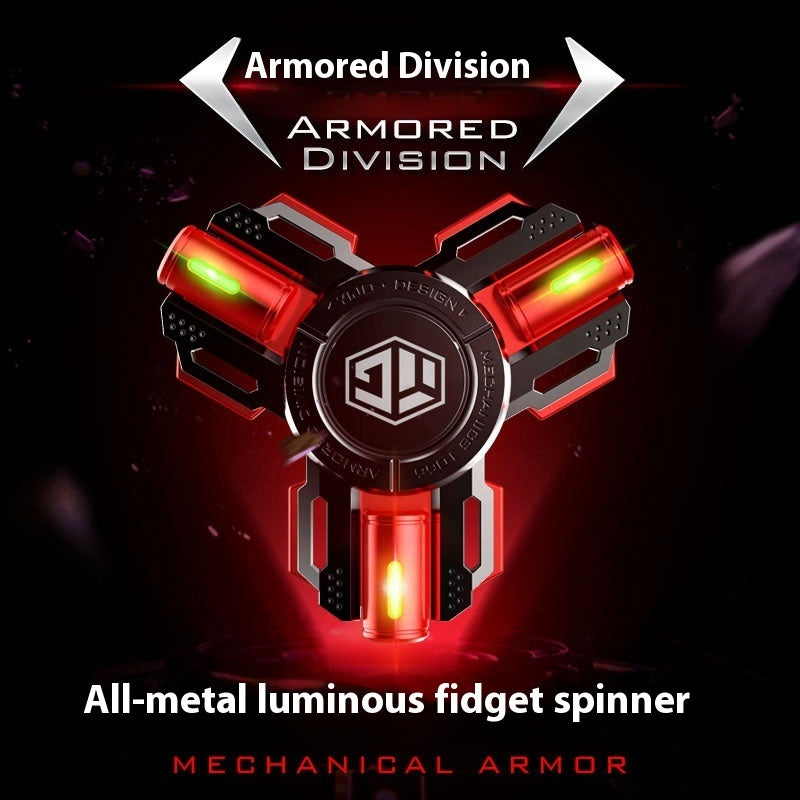 Glowing Fingertip Spinning Top Metal Pressure Reduction Toy