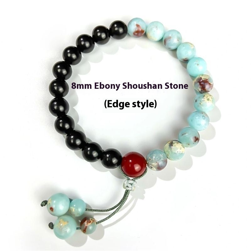 Temple Shoushan Stone Beaded Bracelet