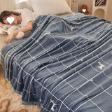Milk Velvet Blanket Quilt Thickened Winter Coral Flannel