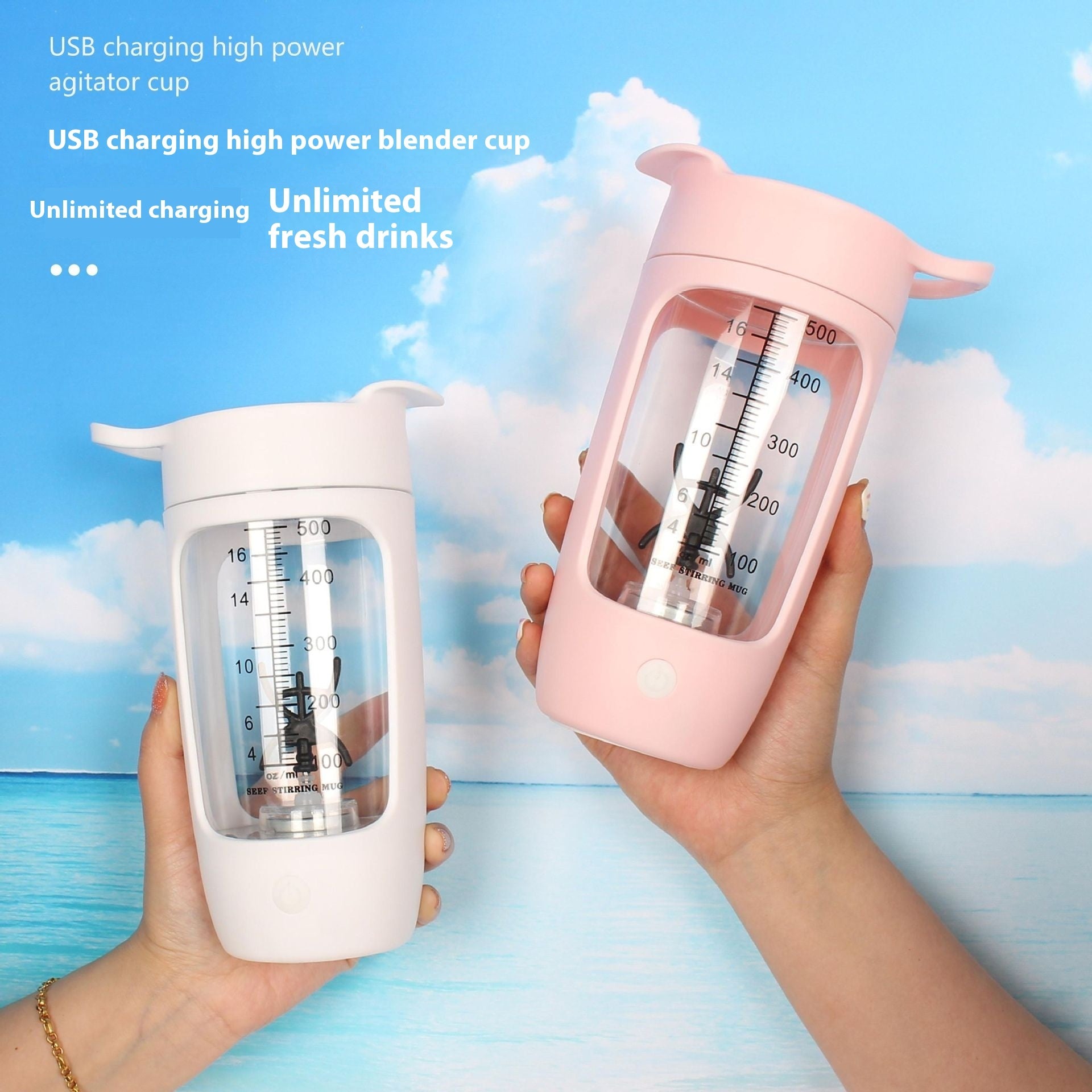 Usb Charging Large Capacity High Power Scale Blending Cup