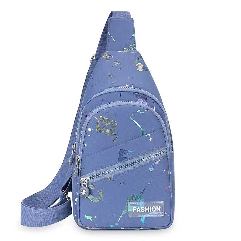 Women's One-shoulder Crossbody Backpack Oxford Cloth Chest Bag