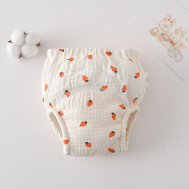 Gauze Cotton Baby's Ring Urine Training Pants Pure Diaper Pants