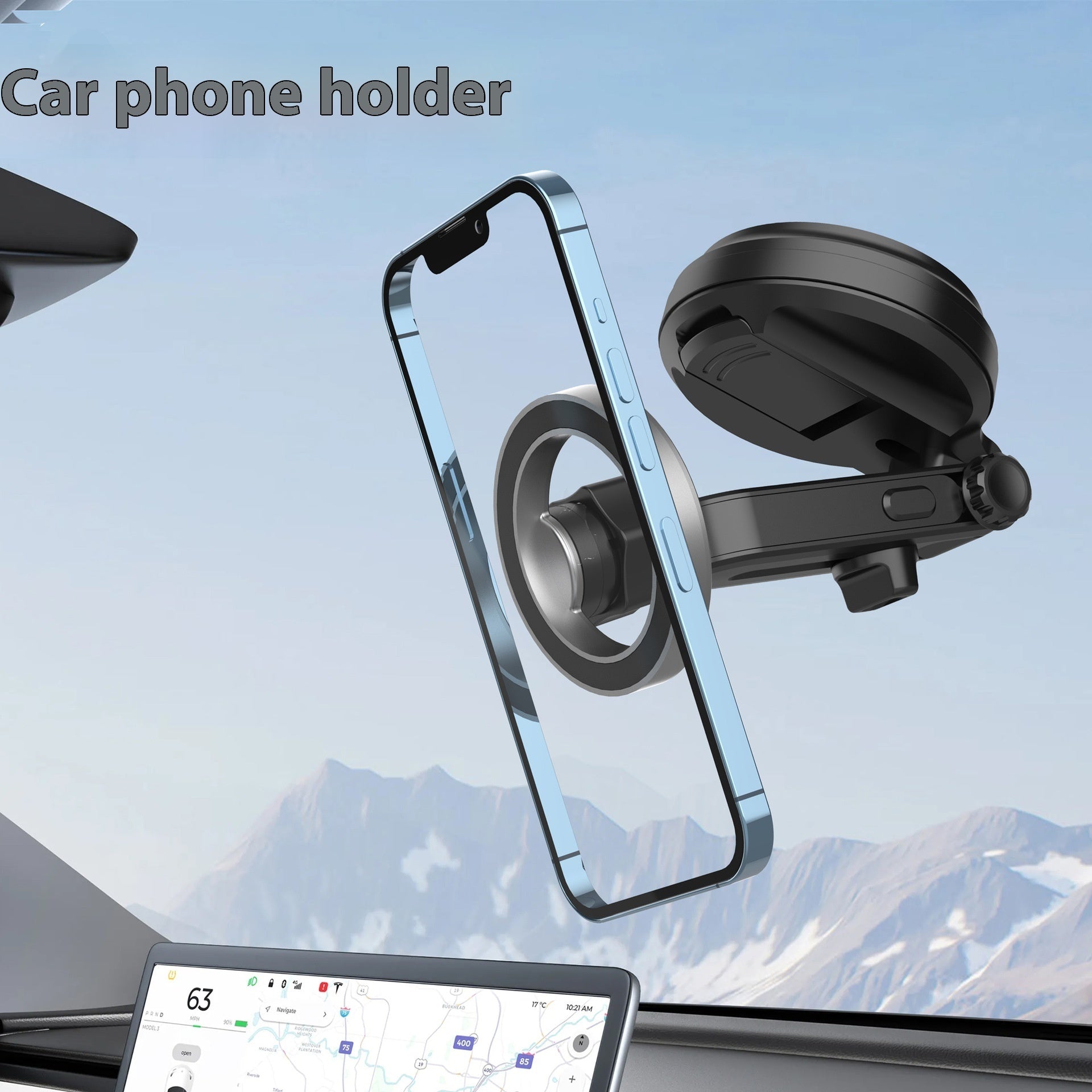 Telescopic Sucker Car Navigation Phone Holder