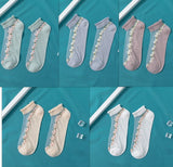 Invisible Floral Lace Socks