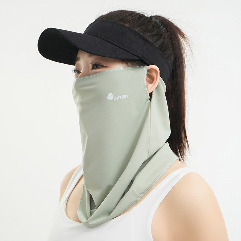 Mask Female Riding UV Protection Neck Ear Hanging