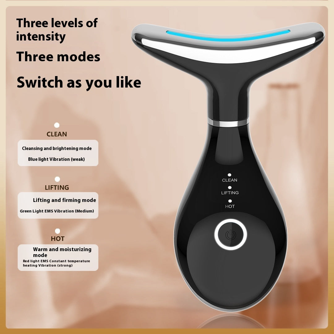 Household Neck Pattern Micro Current Face Lifting And Tightening Massage Instrument