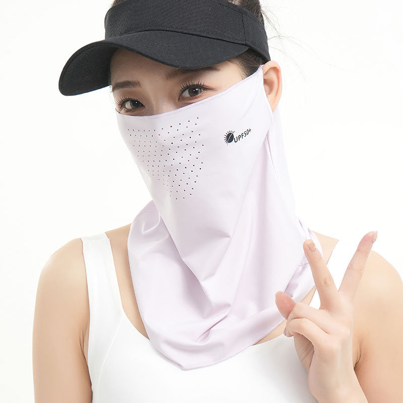 Mask Female Riding UV Protection Neck Ear Hanging