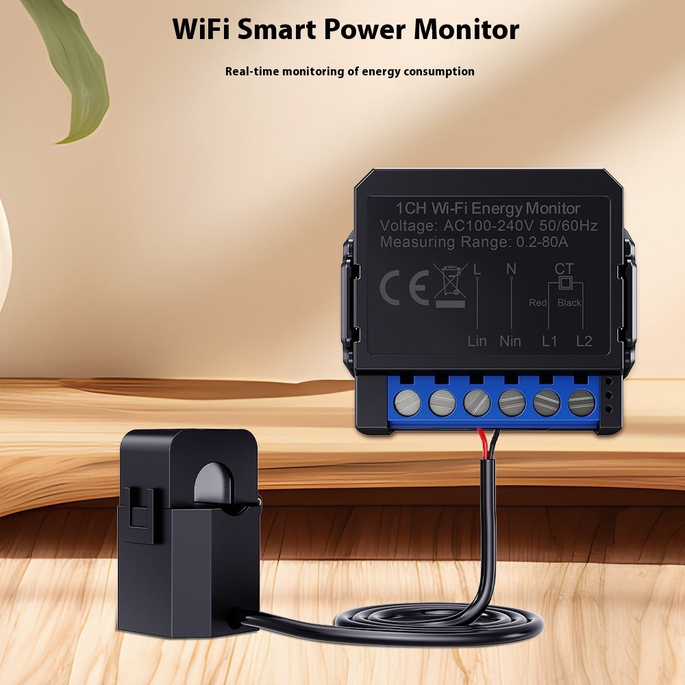 Smart On-off Device WiFi Monitoring Electricity Statistics Meter
