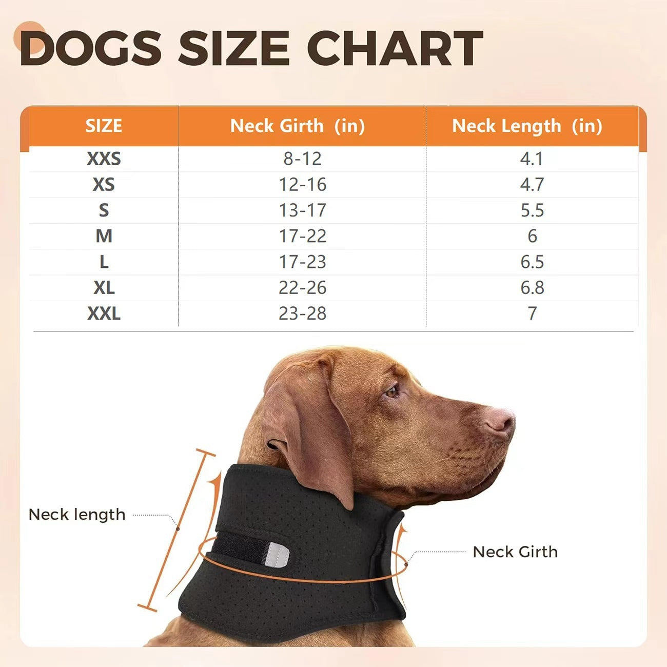 Dog Neck Brace Supports Cervical Vertebral Sprains Instability, Neck Brace For Dog Cervical Collar,Helps Puppy Recover