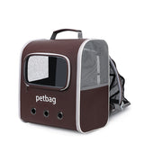 Large Capacity Portable Cat Backpack Expandable With Transparent Window