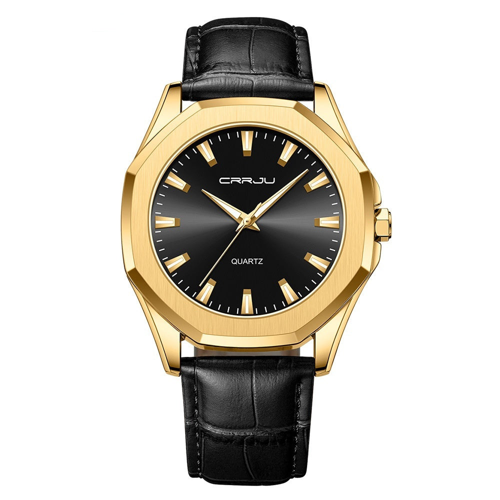 Simple Waterproof Round Casual Quartz Watch
