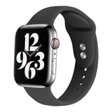 Smart Watch Strap Solid Color Silicone Double Nail