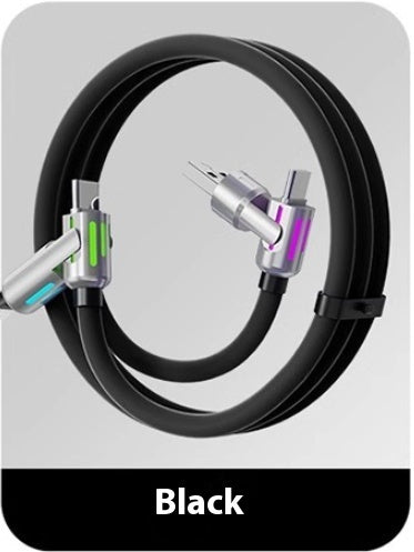 240W Light Column Four-in-one Colorful Indicator Light Mobile Phone Charging Cable