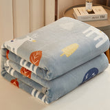 Milk Velvet Blanket Quilt Thickened Winter Coral Flannel