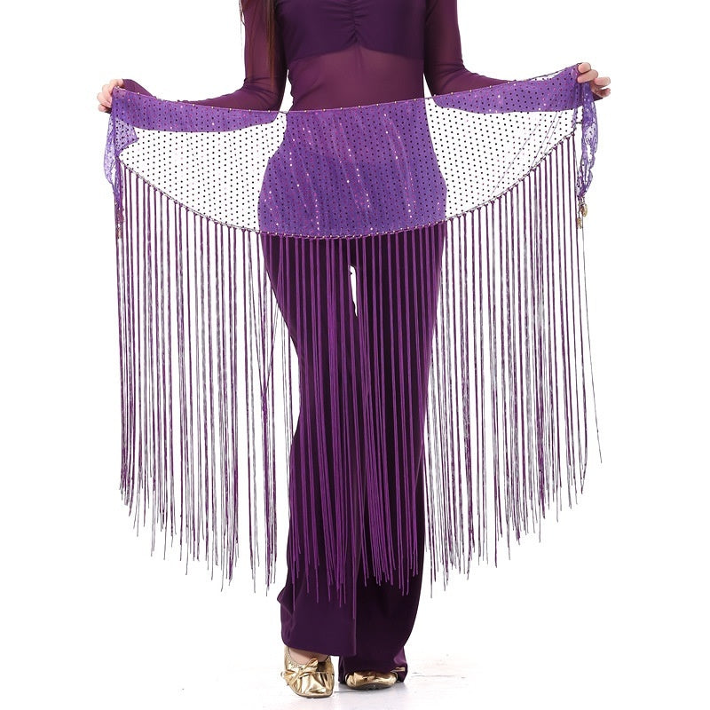 Highlight Tassels Waist Chain Practice Clothes Hip Scarf