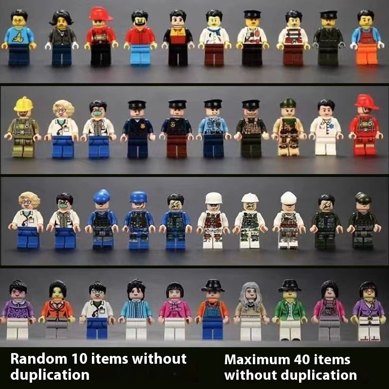 Military Building Blocks Doll Assembled Desert Special Forces