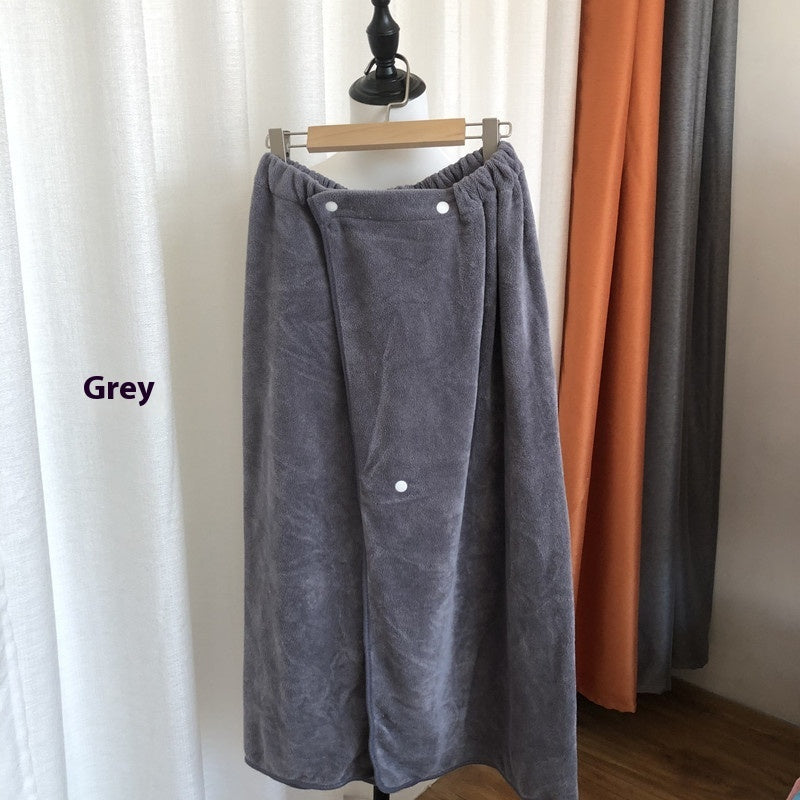 Wearable Bath Towels Buckle Elastic Lint