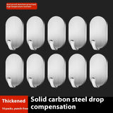 Hook Punch-free Kitchen Bathroom Behind The Door Traceless Load Bearing Stainless Steel