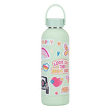 500ml Double-layerd Stainless Steel Insulation Mug Portable Handle Student Children Outdoor Sports Water Bottle