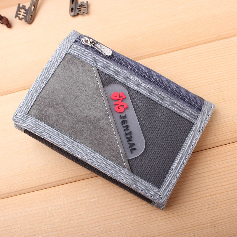 Jemiru Tri-fold Canvas Wallet Men's Short