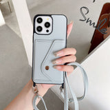 Applicable Phone Case Protective Case 14 Lychee Pattern Crossbody