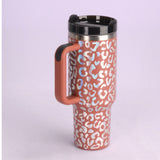 40 Oz Insulated Tumbler With Handle Straw