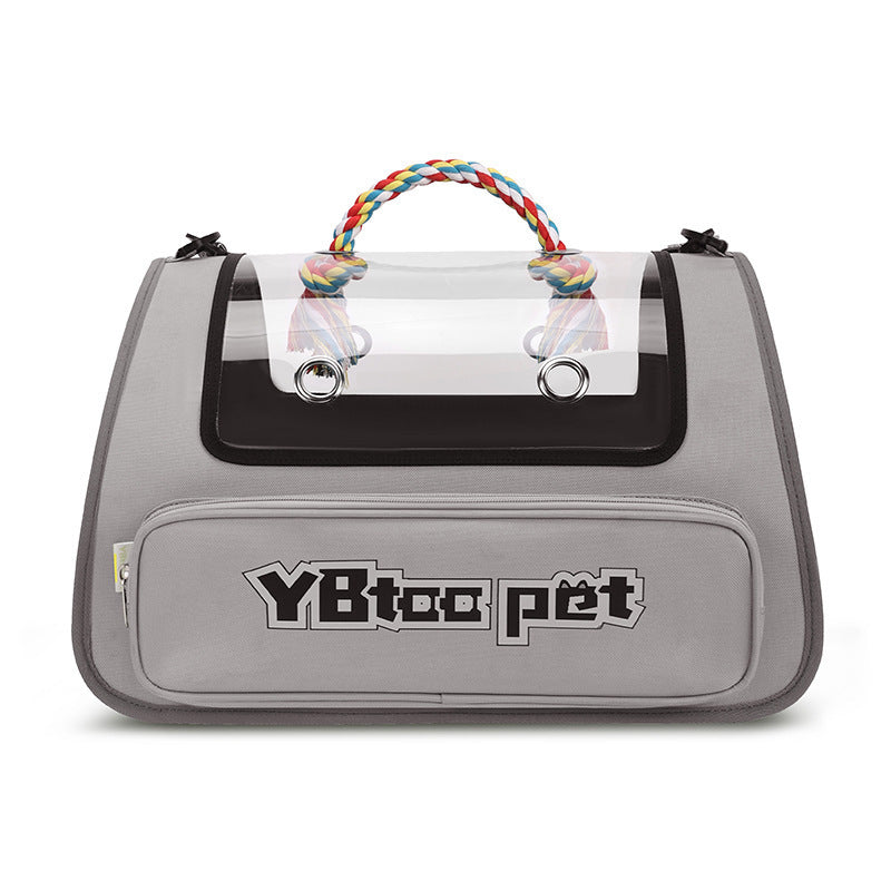 Pet Bag Portable Transparent Visual Large Capacity Pet Supplies Foldable