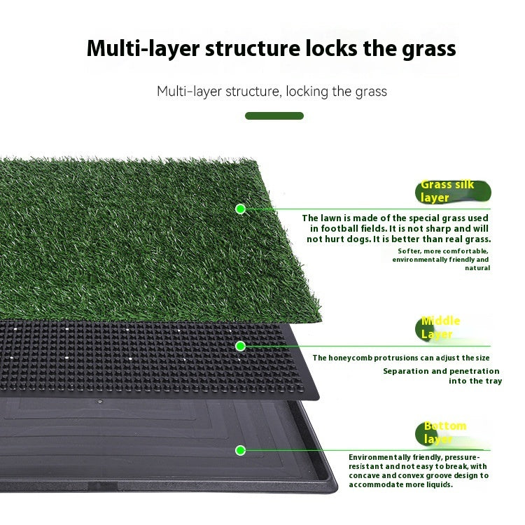 Particle Dog Toilet Emulational Lawn Toilet
