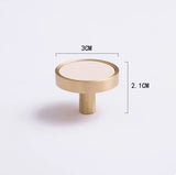 Brass Cowhide Furniture Cabinet Extended Door Handle
