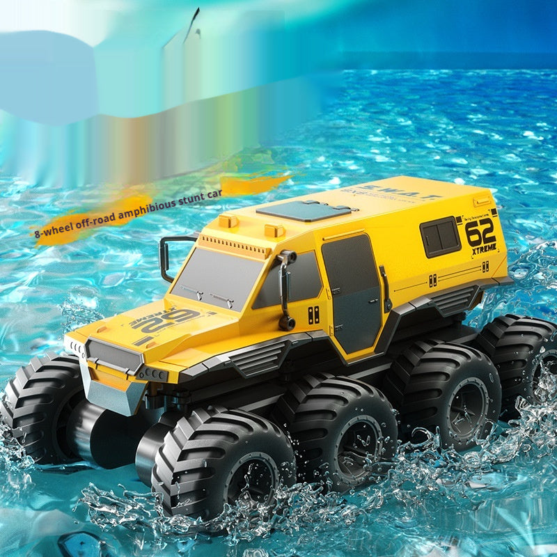 Eight-wheel Amphibious Climbing Off-road Vehicle Boy Electric Toy Simulation Armored RC Remote Control Car