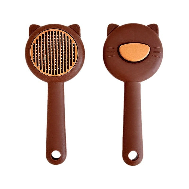 Cat Comb Self-cleaning Beauty Comb Cat Hair Removal Artifact Cat And Dog Universal Pet Hair Removal Needle Comb Anti-knotting