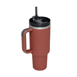 40 Oz Insulated Tumbler With Handle Straw