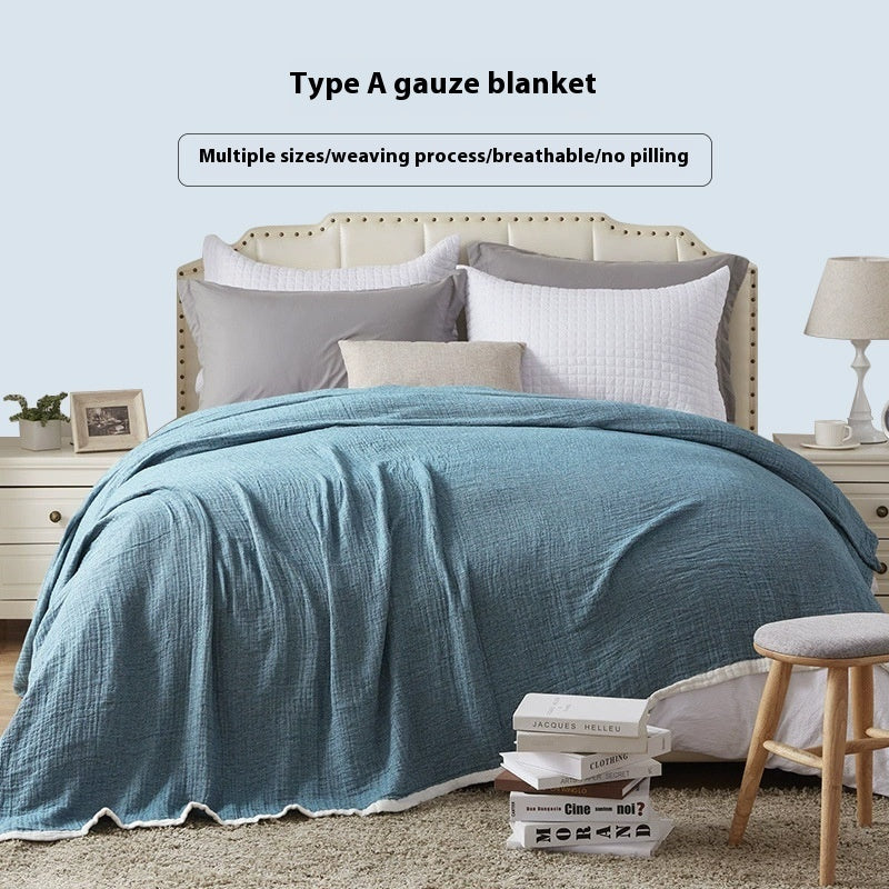 Towel Blanket Classic Plain Color All Cotton Gauze