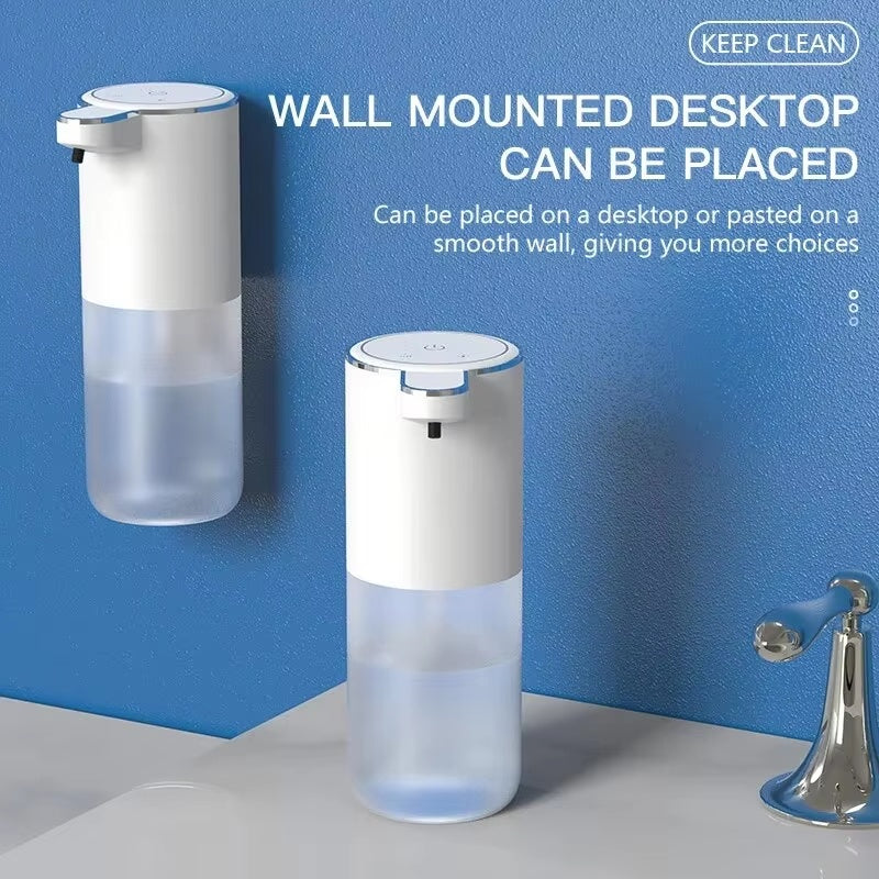 P11S Touchless Soap Dispenser 400ml USB Rechargeable Auto Foam Soap Dispenser Wall Mounted For Bathroom Kitchen
