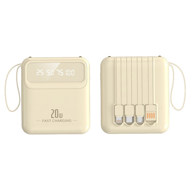 Mini Small Large Capacity With 4 Lines Power Bank