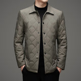 Men's Plaid Collar Cotton Jacket