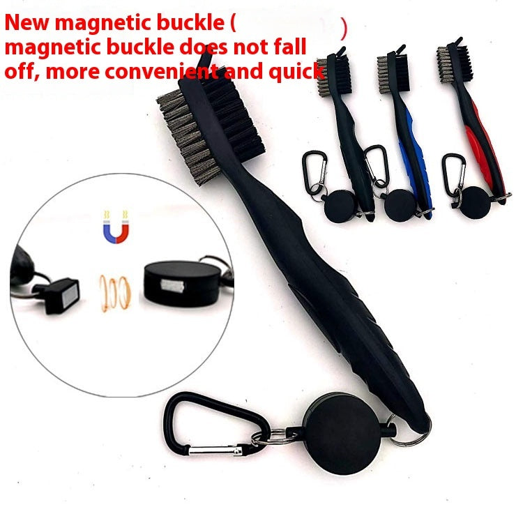 Magnet Hanging Buckle Golf Club Cleaning Brush