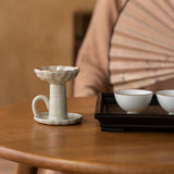 Chinese Retro Ceramic Zen Lotus Aromatherapy Candlestick