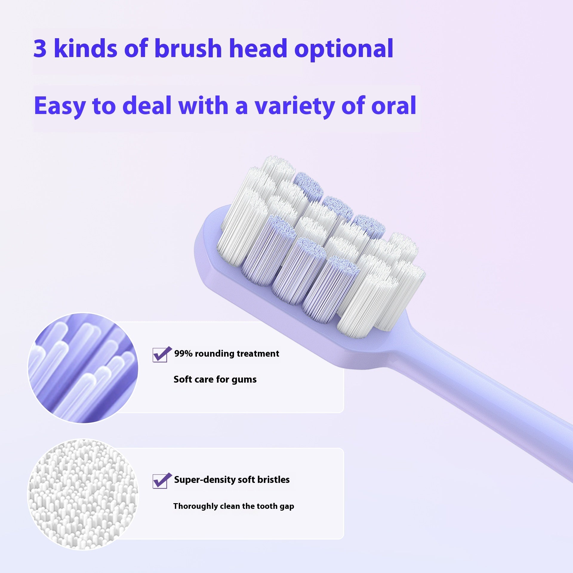 Electric Toothbrush Charging Soft Bristle Advanced Gradient Color